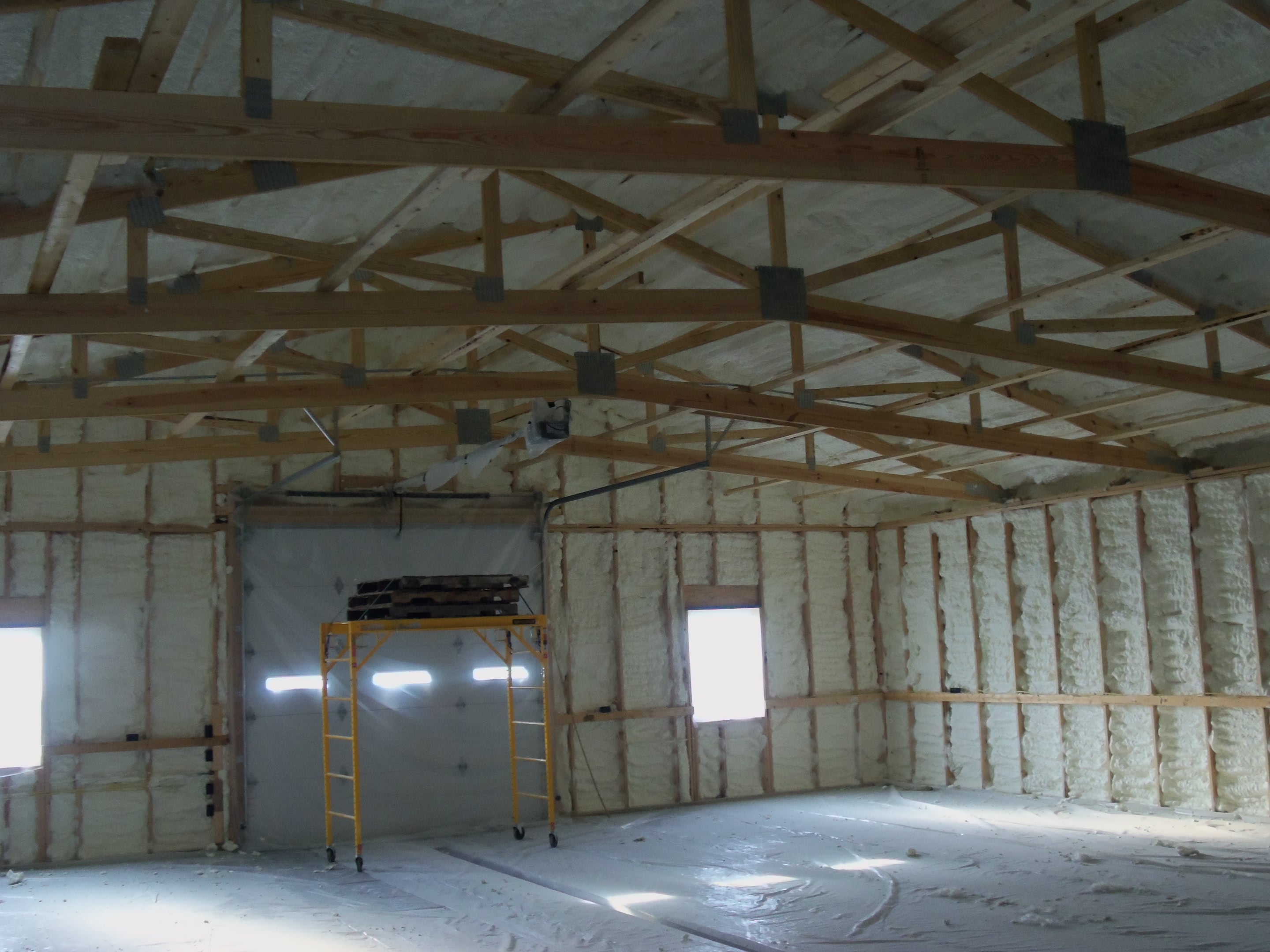 Pole Barn Complete! U.S. Spray Foam Rentals